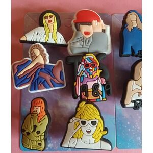 Set Of 10 Taylor Swift Shoe Charms For Crocs